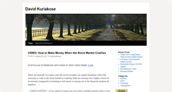 Desktop Screenshot of davidkuriakose.com